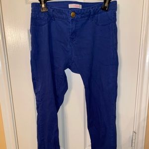 Royal blue jeans